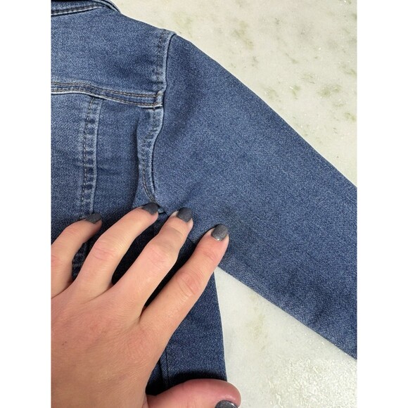 Girls 18 Months Denim Jacket, Blue Jean, Baby Cat & Jack - Picture 5 of 6